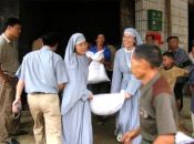 中国天主教社会服务委员会暨北方进德一行在湖南赈灾