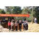 11月21日中午，渭各村饮水工程启动仪式在村头水池建设工地举行。